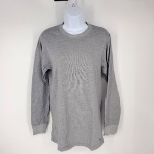 Solaris Womens Long Sleeve Gray Sweatshirt Size Medium
